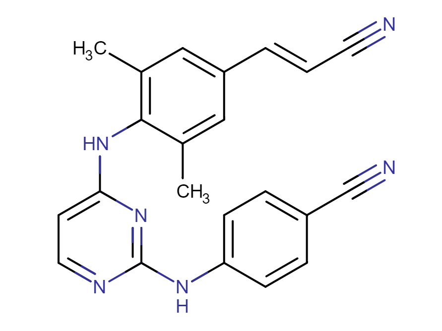 Rilpivirine Chemical Structure